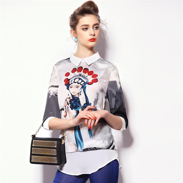 Digital printed American Crepe Blouses